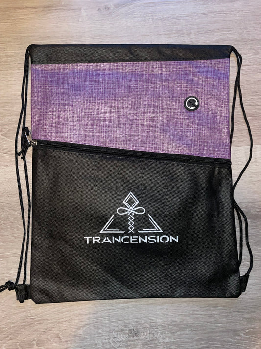 Drawstring Bag (Black/Purple)